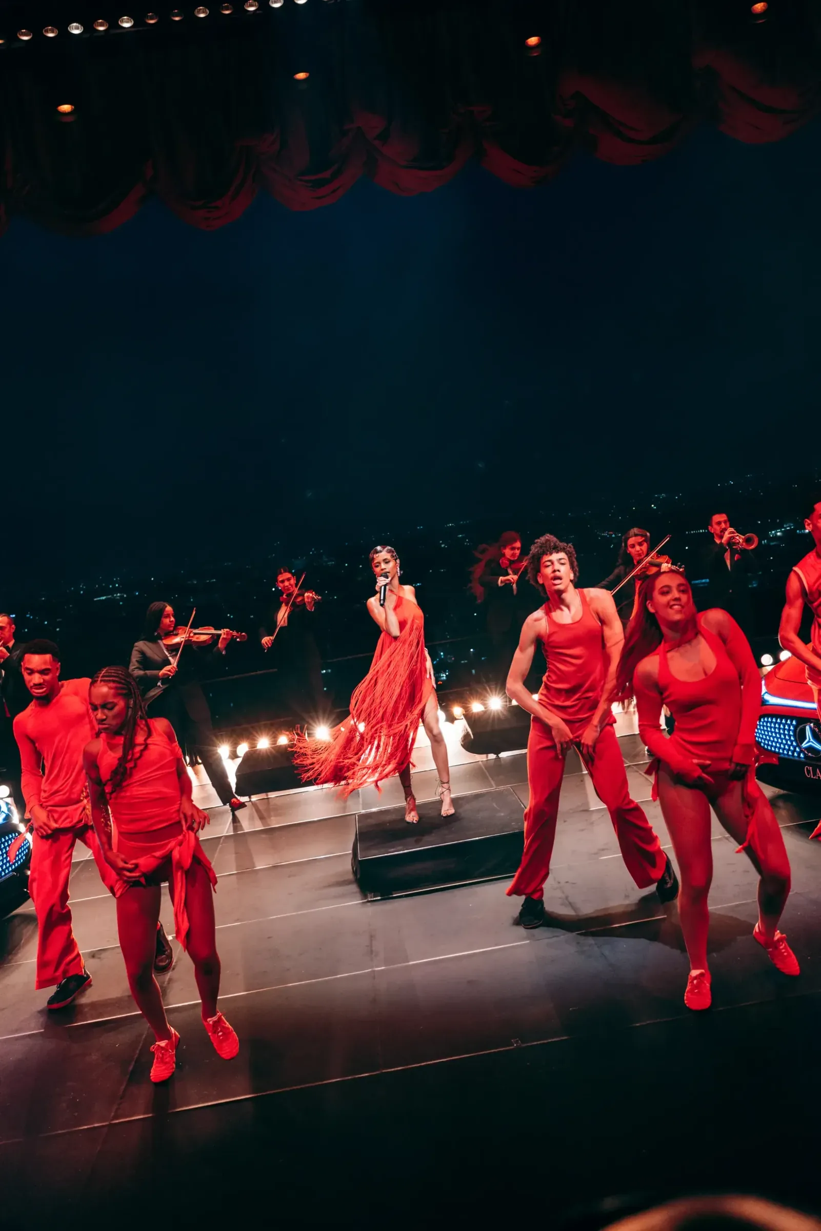 Live performance on the stage