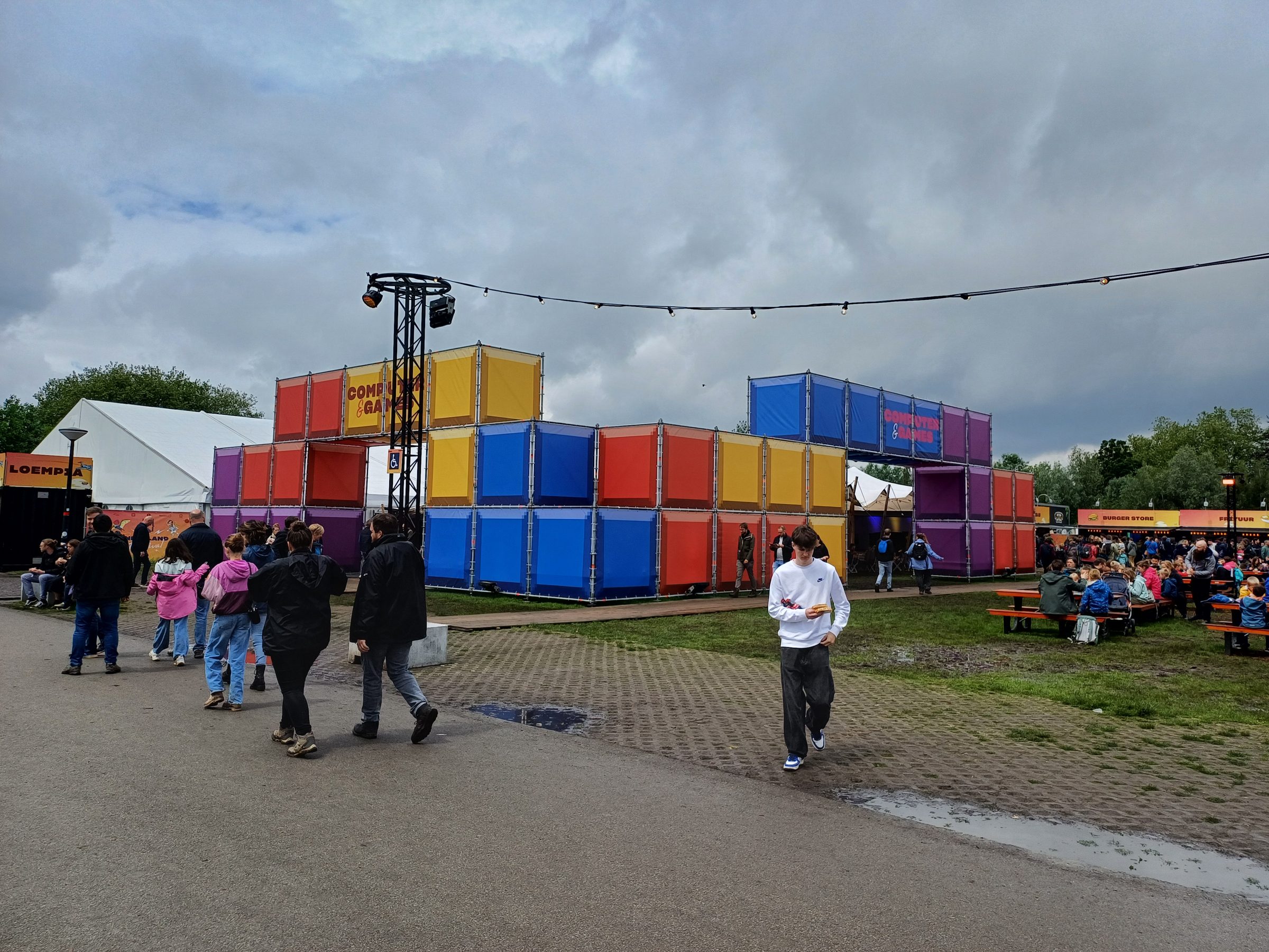 Visitors in the games zone