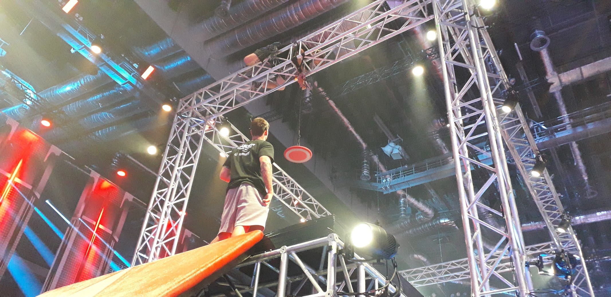 The course in action during a recording