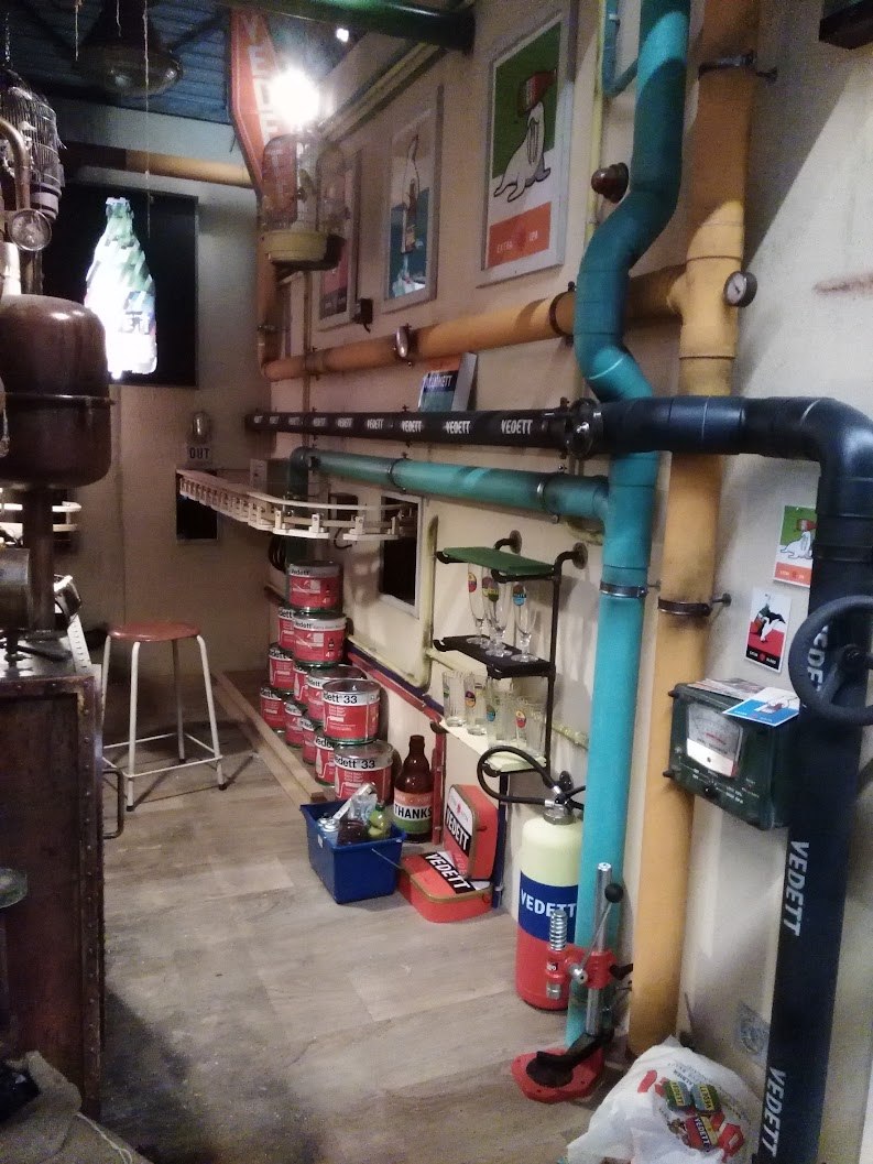 The interior of the Vedett bar