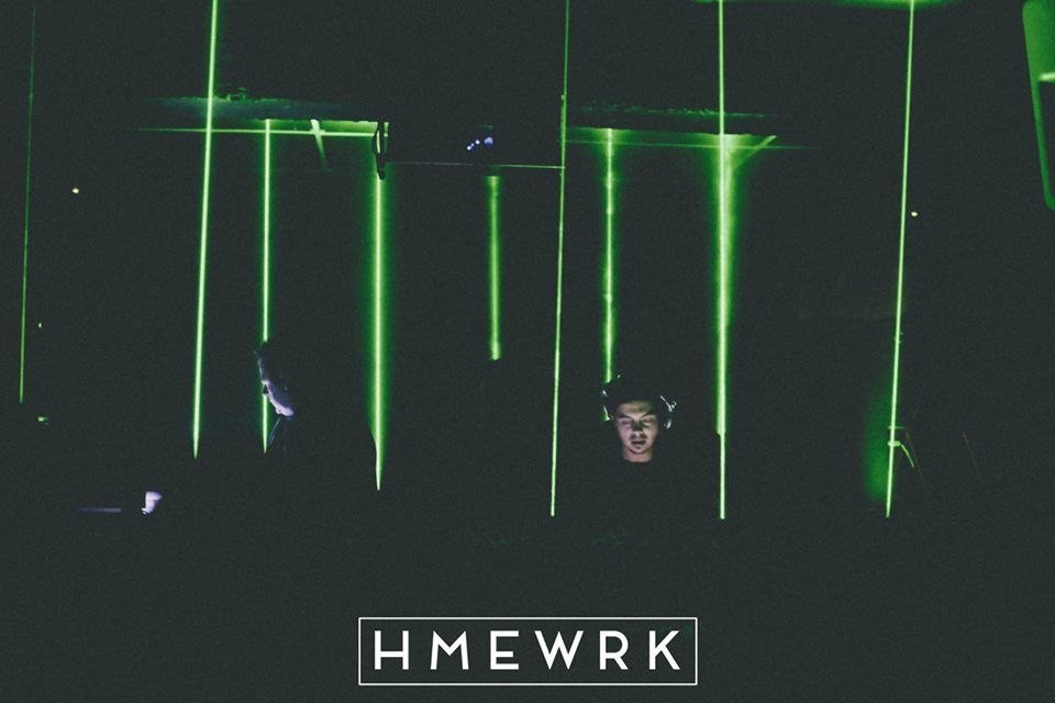 Laser structure above the dance floor